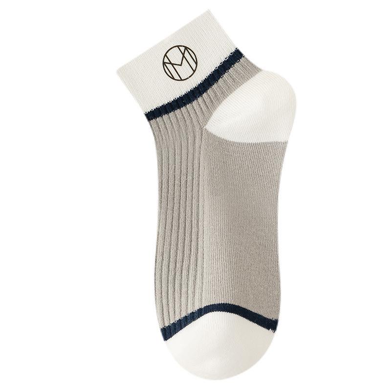Men's Spring and Summer Thin Deodorant Sweat Absorption Low Help Shallow Mouth Short Tube Socks