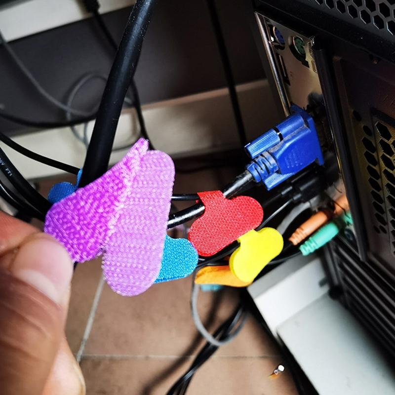 20Pcs Colorrandom Cable Labels Cable Ties Reusable With Write-On Label Wire Labels Cable And Wire Tags Easy Identification