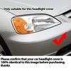 For Honda Civic ES1 ES8 ES5 ES7 Pre-facelift 2001~2003 Transparent Glass Lamp Headlamp Cover Headlight Cover Shell Lampshade