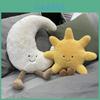 Delightful Ins Nordic Style Smiling Face Sun And Moon Plush Pillow For Home Decor
