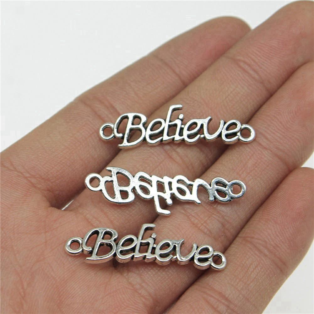 Letter Plate Connectors Alphabet A-Z Antique Bronze Zinc Alloy Jewelry Making Craft Parts DIY Connect Parts