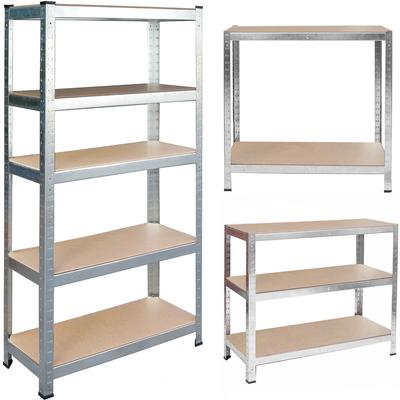 Metal Storage Shelf 180 X 90 X 30 Cm Humberg 4843