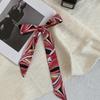 Long silk scarf, new thin and narrow decorative scarf, multi-purpose headscarf, headband, hair tie, bag streamer, gift box strap.