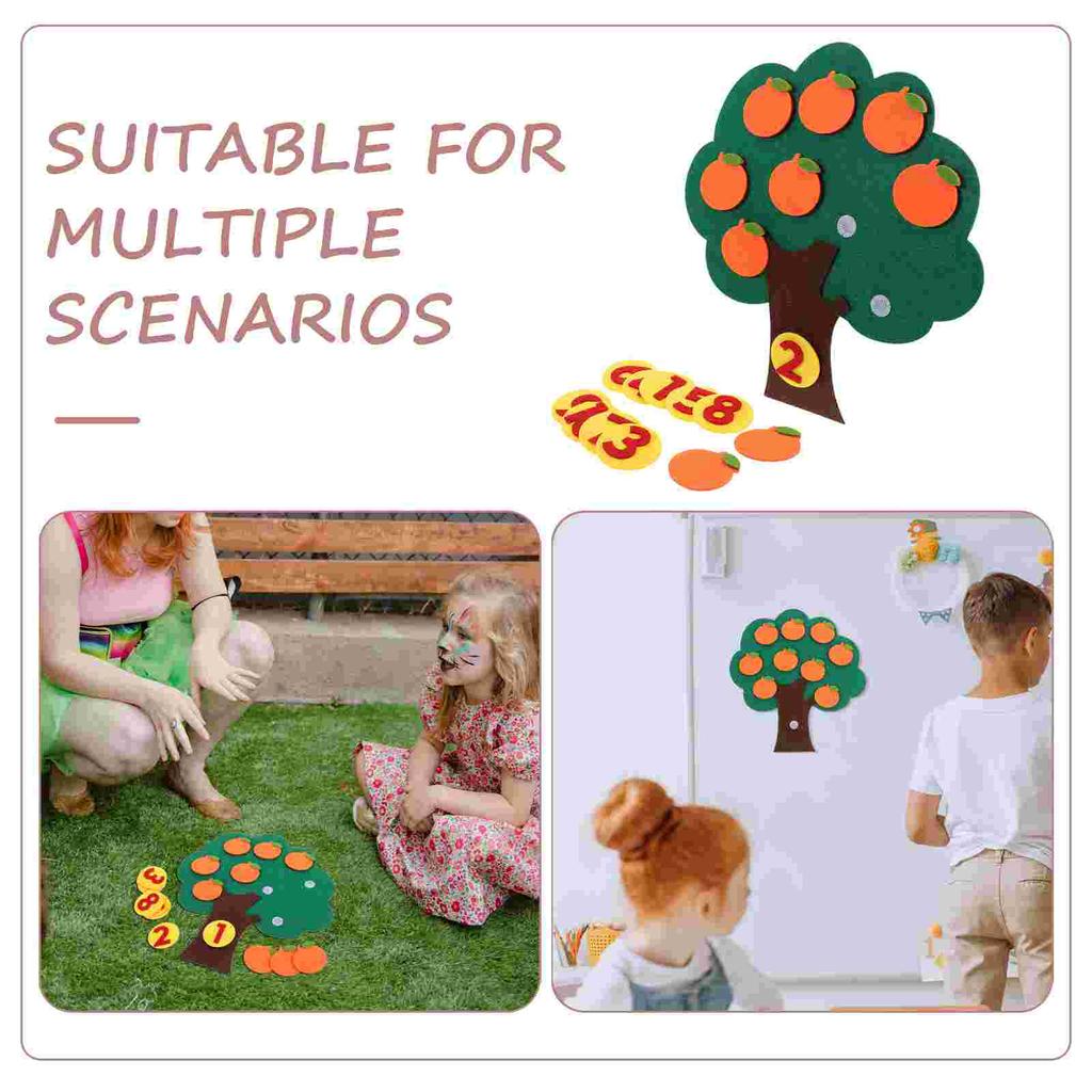 Felt Material Math Toy For Learning Numbers Counting Fruit Tree Educational Supplies Preschool Teaching Tools Non Woven Fabric