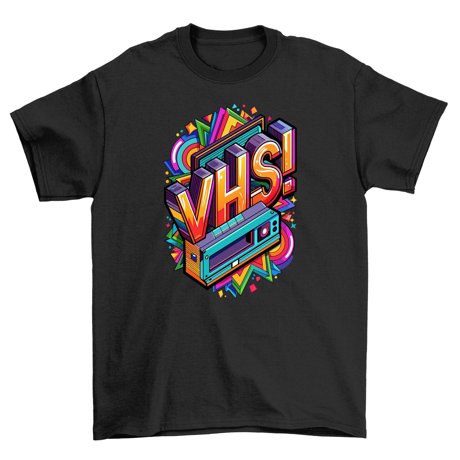

Retro_89 VHS T-Shirt Mens Womens Tees Top - Blast to the Past! 100% cotton, Unisex Printed Design. Re M