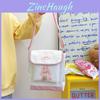 Canvas Cartoon Animal Shoulder Bag For Girls Kids Casual Daily Use
