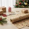 43cm X 300cm 1 Roll Christma Gift Wrapping Paper Roll Large Rolls Packaging Craft Paper for DIY Gifts Handmade Gift Wrapping
