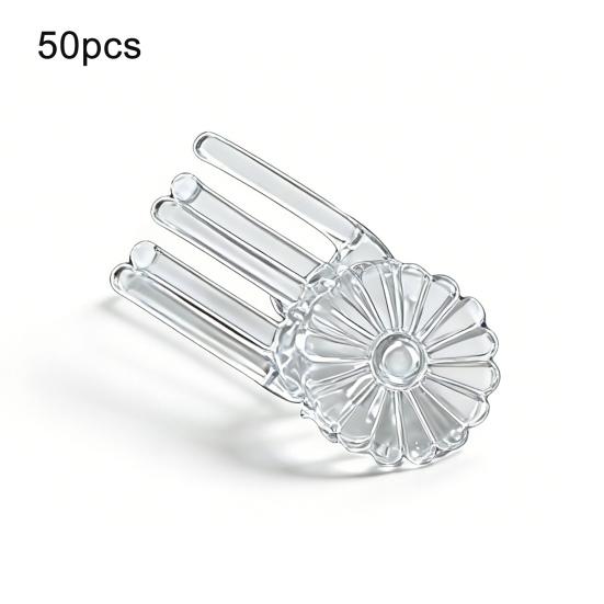 Transparent Plant Orchid Clips Flower Shaped Garden Plant Support Clip Plastic Clear Flowers Vine Clip for Supporting Stems Vines Stalks