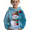 Child Sweatshirt Christmas Hoodie Cartoon Kawaii Santa Claus Print Sweatshirt for Girls Funny Holiday Party Clothes for Children