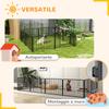 60cm 8 Panels Heavy Duty Dog Pen, Pet Playpen for Indoors, Outdoors, Small Dogs
