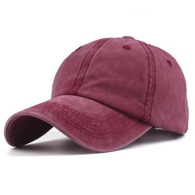 Solid Color Distressed Washed Baseball Cap - Minimalist Casual Hip Hop Style