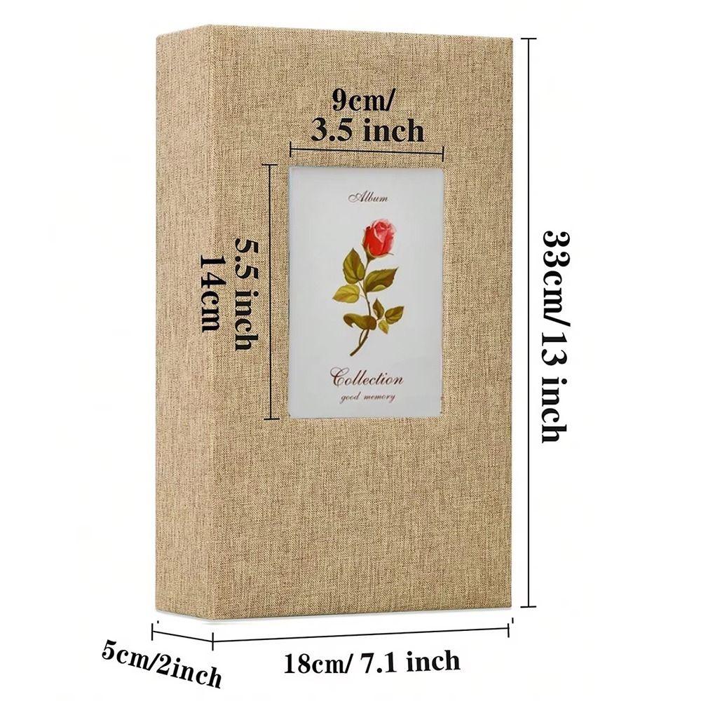 1Pcs Durable 300 Pockets Linen Photo Album Slip-in Interleaf Type 6 inch Photo Storage Book Picture Albums for 4x6cm 6inch Photo