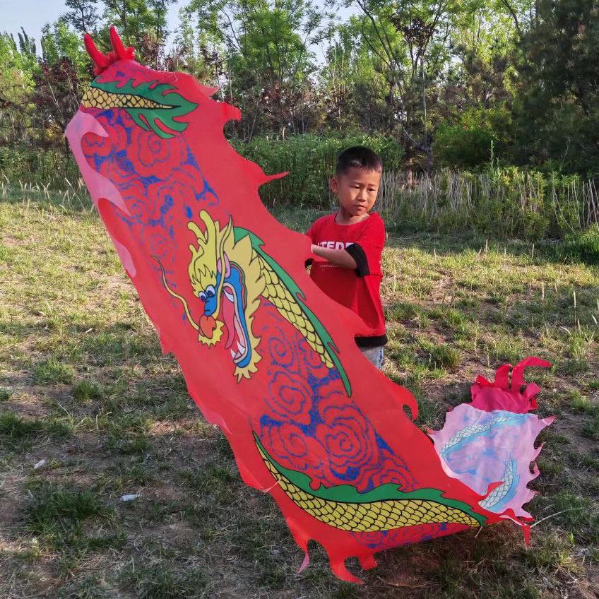 Colorful Children's Fitness Dance Ribbons - Outdoor Dragon Swing for Fun