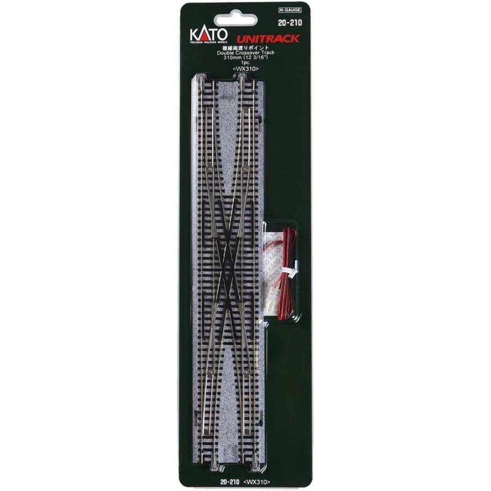 Kato Kato N Gauge Double Track Double CrossiNg poiNt Double Cross 20 210 Model traiN Supplies