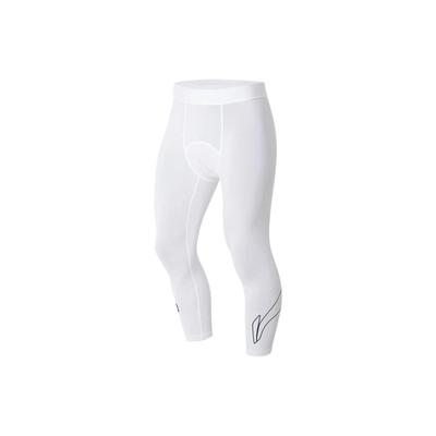 2022 CBA All-Star Game Jersey CBA Basketball Series Elastic Seven-Point Tight Knitted Sports Pants Men Bottoms White AUQS091-1