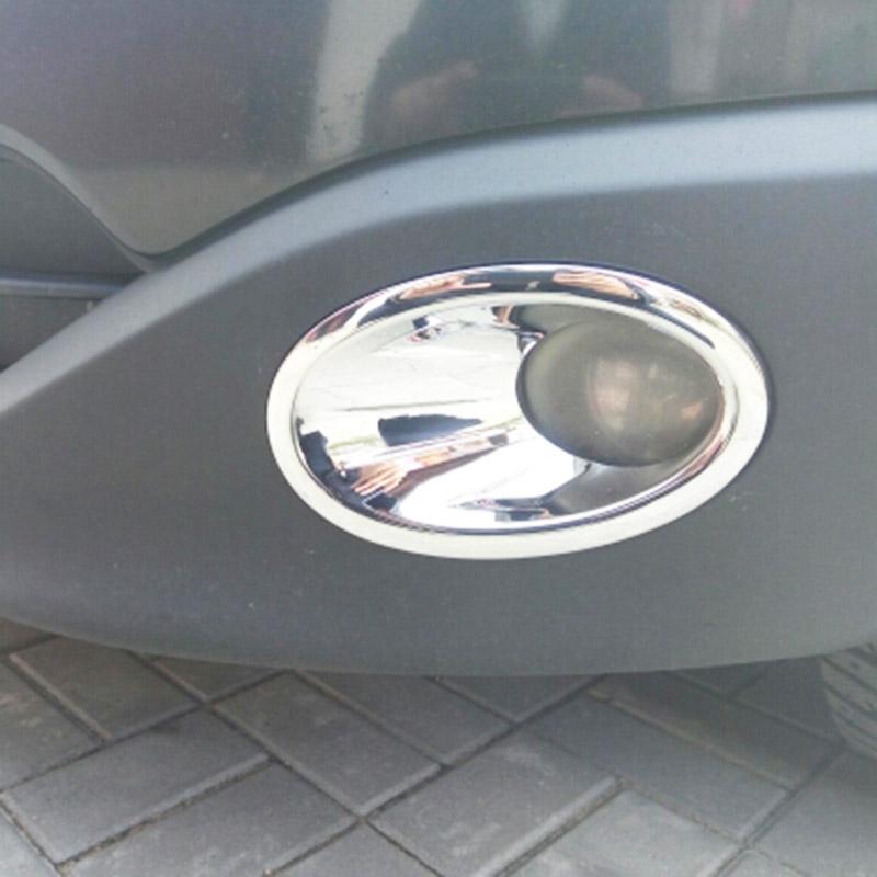 For Nissan Qashqai / +2 / Dualis 2010 2011 2012 2013 Chrome Front Fog Light Lamp Cover Protector Molding Bezel Trim Car Styling