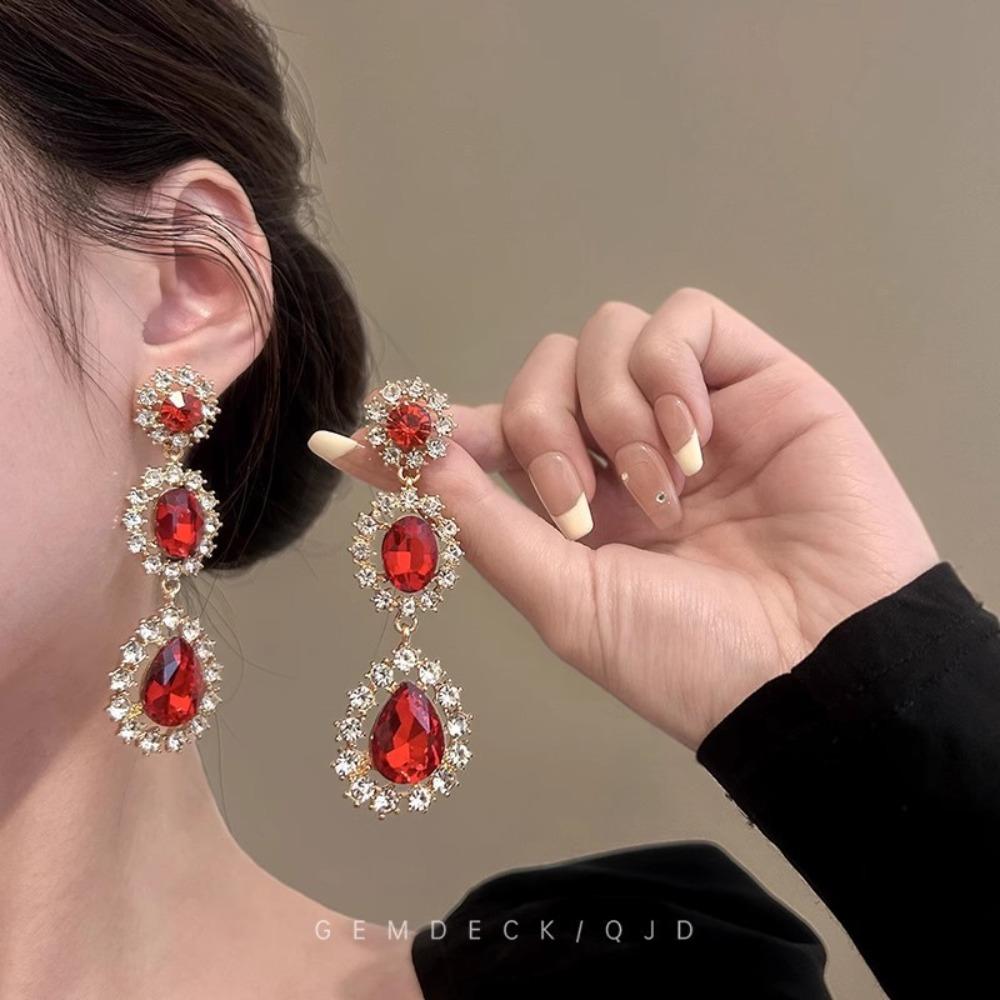 Long Fringed Earrings Feel Exaggerated Temperament Long Stud Earrings Birthday Dinner Earrings Earrings