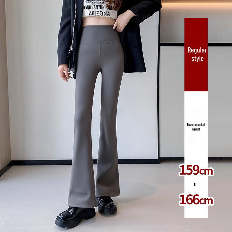 Women's High Waist Butt Lifting Flared Yoga Pants with Tummy Control - New 2025 Winter Plus Velvet Warmth