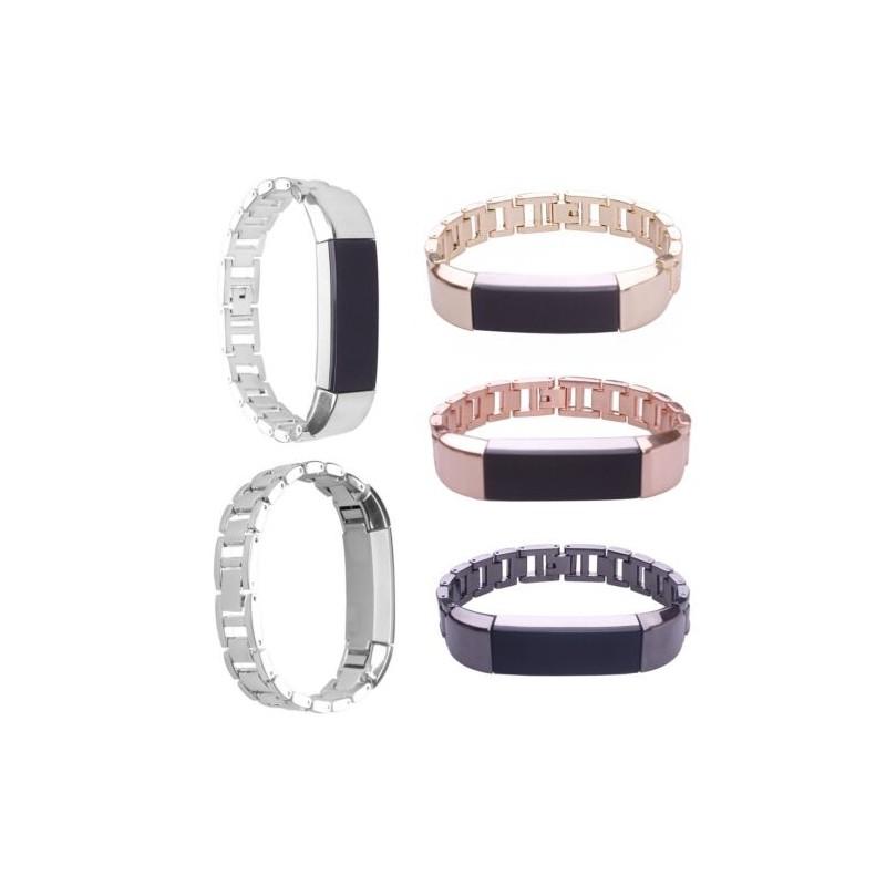 Elegant Stainless Steel Watch Band Wrist Strap For Fitbit Alta Hr With Quick Release Clasp