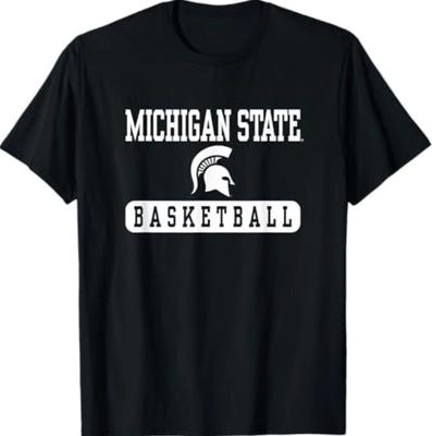 Michigan State Spartans Basketball Logo Offiziell lizenziertes T-Shirt