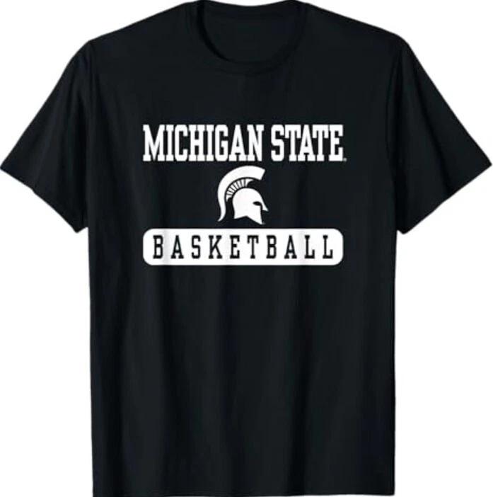 Michigan State Spartans Basketball Logo Officially Licensed T-Shirt