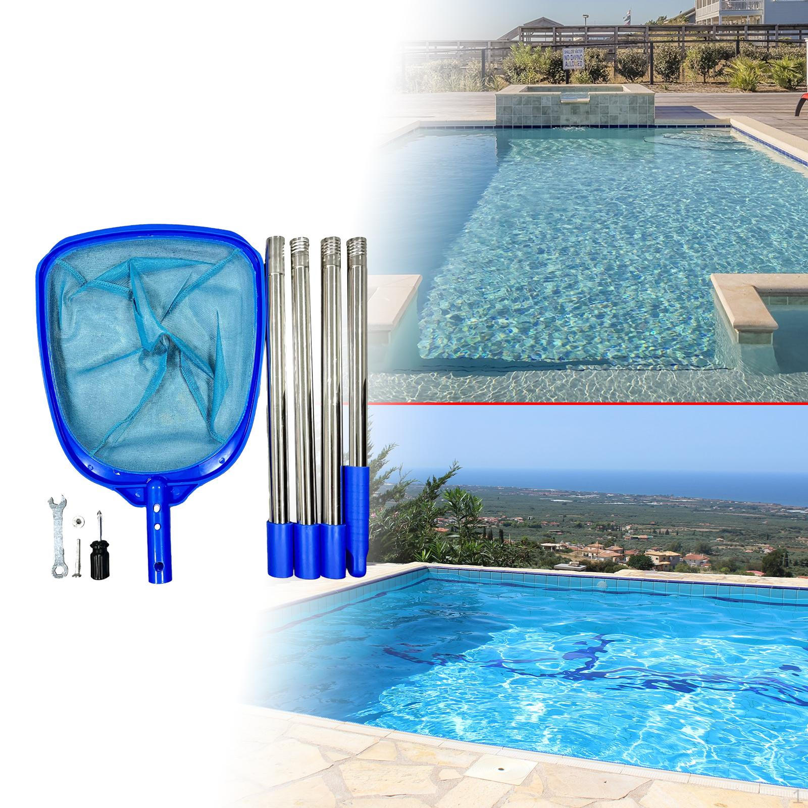 

Сачок для листьев для бассейна Чистка бассейнов Долговечность Профессиональный Практичный Эффективный Сбор мусора with 4 Section Pole
