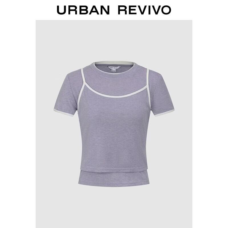 

UR2026 Women s Color-Block Slim-Fit T-Shirt XL
