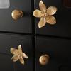 New 1/2Pcs Flower Drawer Handles Creative Petal Kitchen Cabinet Pull Buckle Furniture Wardrobe Door Decor Accessories