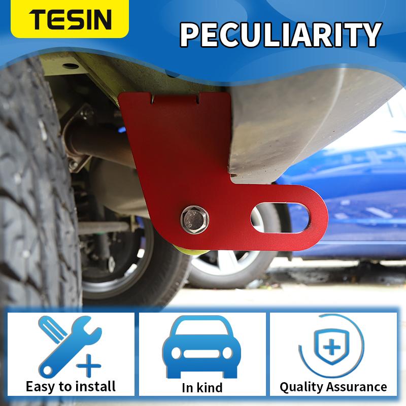 TESIN Car Towing Bars Kit For Suzuki Jimny 2019 2020 2021 2022 2023 2024 Front Rear Bumper Bar Towing Trailer Hook Accessories
