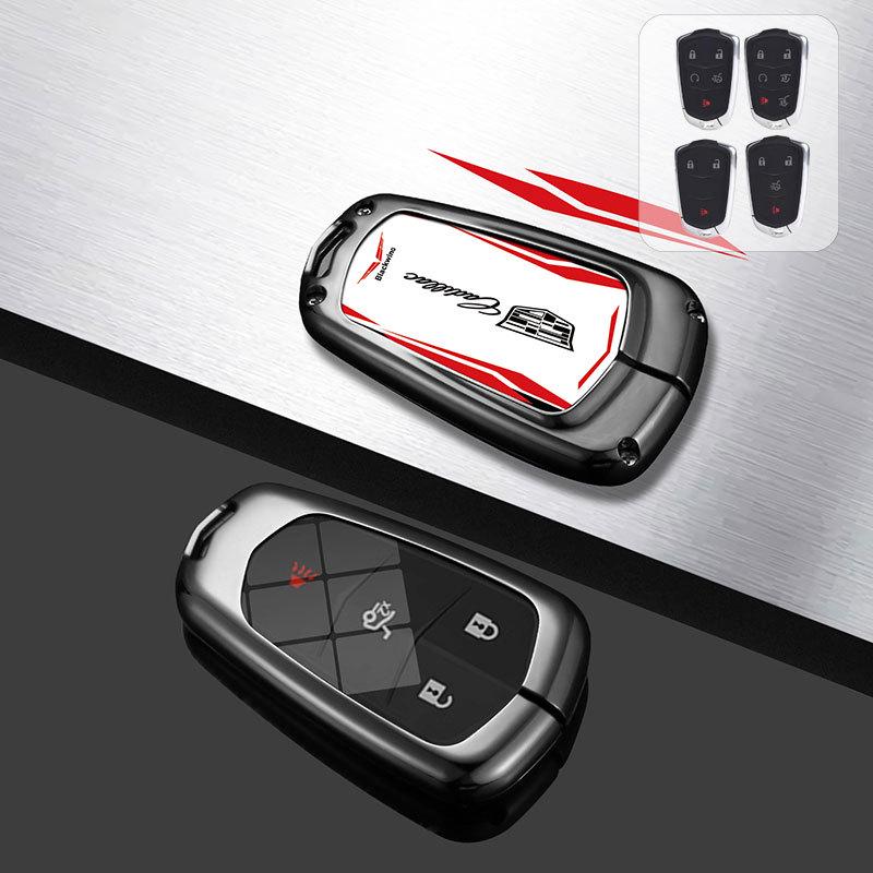 

Металлический чехол для ключа Cadillac: Совместим с моделями XT6, XT5, CT5, XT4, CT6, ATSL, XTS. Gift Box