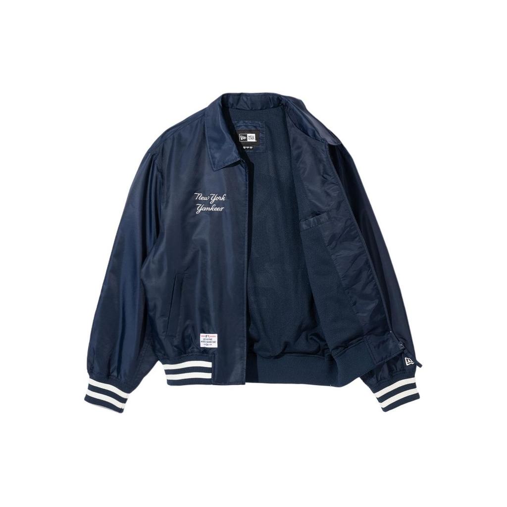 New Era MLB Los Angeles Dodgers Letter Embroidery Back Print Zip-Up Long Sleeve Jacket Unisex jackets Blue 14179179