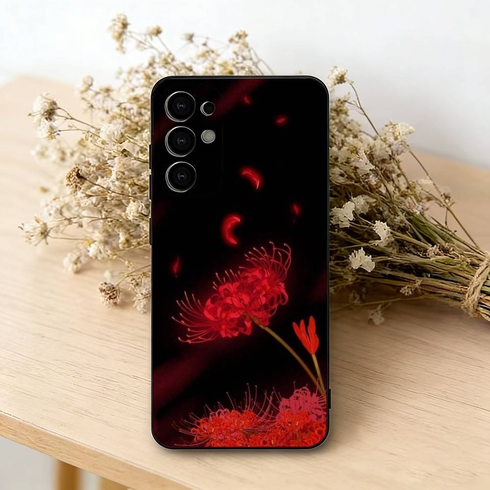Ghoul Rote Spinnenlilie Tokio Handyhülle Für Samsung S25,S24,S21,S22,S23,S30,Ultra,S20,Plus,Fe,Weiche Silikon Schwarz Hülle