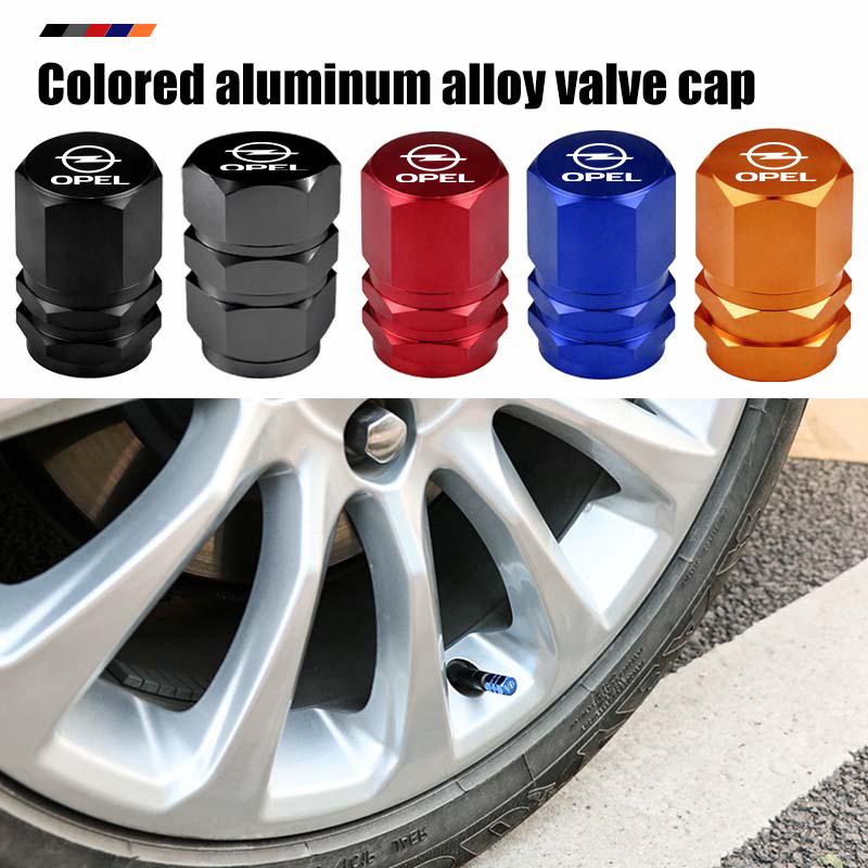 4 Pièces Bouchons de Valve de Tige de Pneu de Voiture Tige de Roue Étanche à la Poussière en Aluminium Pour Opel Astra G H J K F Corsa D Zafira B Insignia Mokka Regal