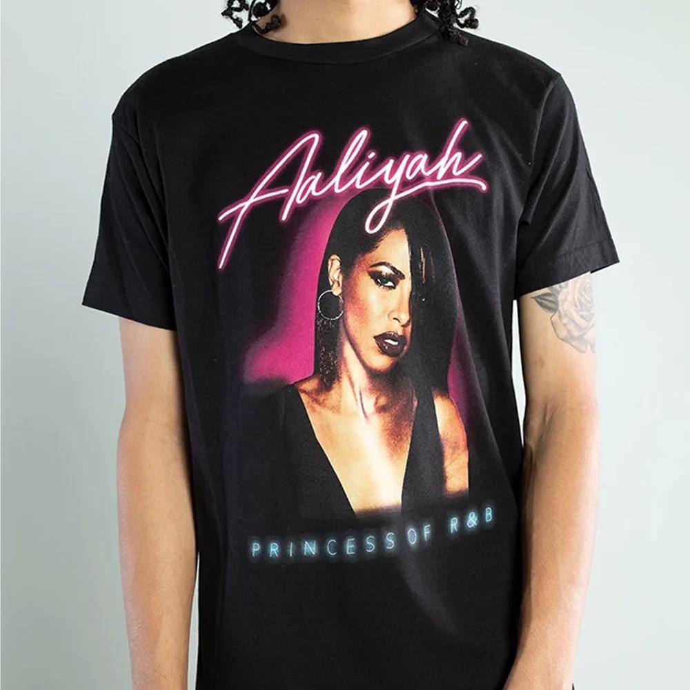 Aaliyah Princess Of R&B Black Cotton S-5XL Shirt HS152 Unisex T-Shirt S