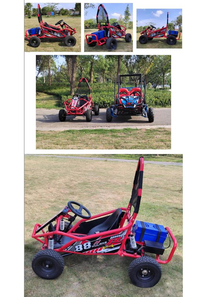 48V 500W Kids' Electric Go-Kart Off-Road Truck & Snow Sled ATV