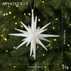 3D Glitter Explosion Star Acrylic Christmas Tree Ornament