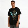 Cyber Cowboy Eagle Mecha Print Trendy Casual Top Pure Cotton T-shirt