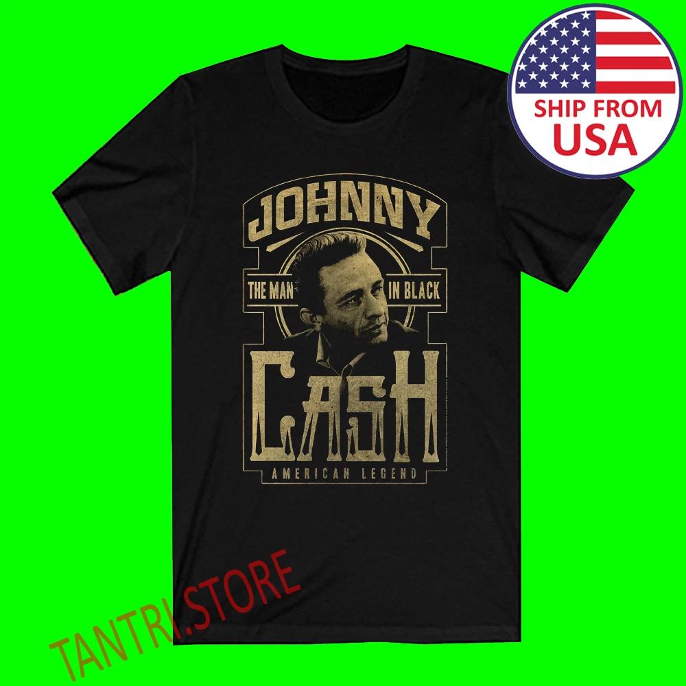 Johnny Cash The Man In Black Men s Black Size S to 3XL XL