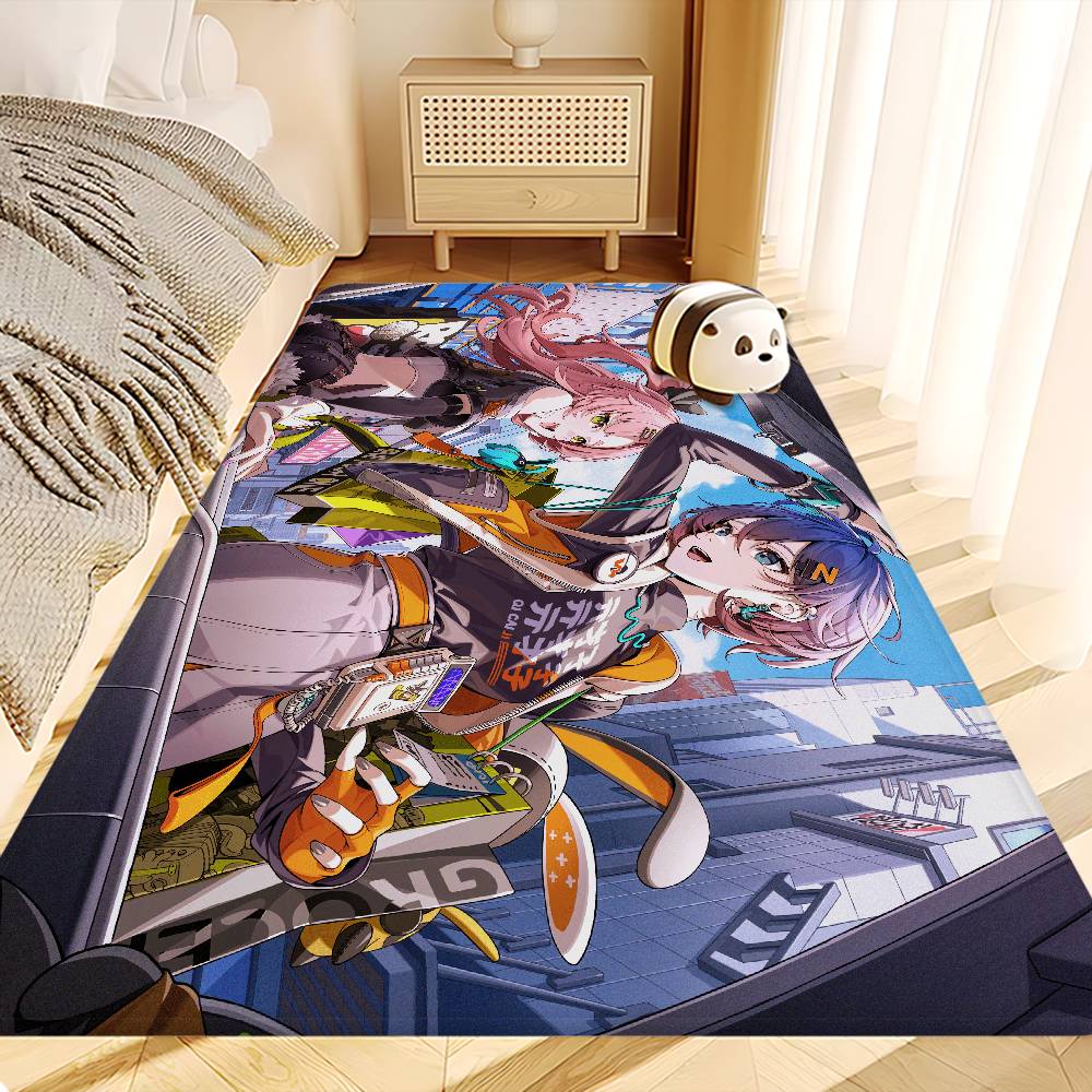 Game Zenless Zone Zero Floor Mat Cheaper Anti-slip Modern Living Room Balcony Printed Bedside Mats
