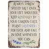 Tin Sign Retro Metal Poster Wall Art Home Decor 20x30cm