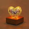 Colorful 3D Fireworks Night Light Romantic Atmosphere Heart Shaped Atmosphere Lights  Living Room