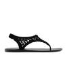 Niche Summer New Pinch Foot Handmade Knitted Flat Bottom One Pedal Cool Slippers Open Toe Black Mesh Hollow Sandals Women