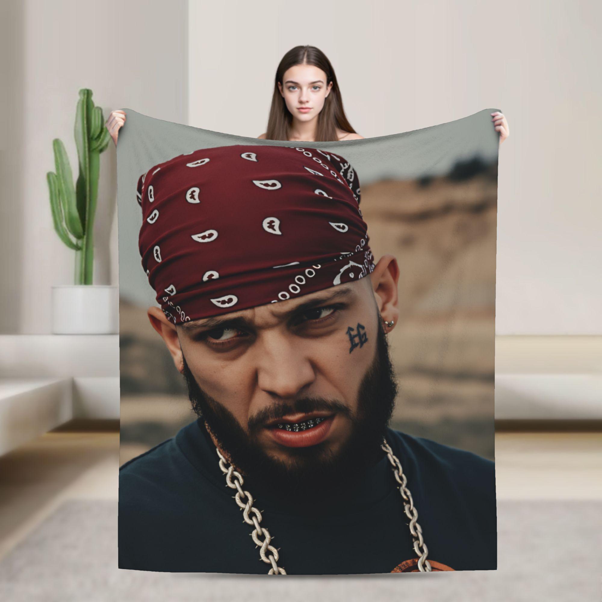 Rapper J-Jc Reyes Warm Soft Blanket Students Plush Throw Blanket Novelty Living Room Flannel Bedspread Sofa Bed Cover 75x90cm