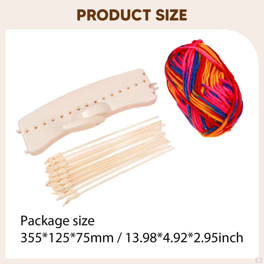 Knitting Loom Kit,DIY Yarn Weaving Kit Adults Making Tool Handcraft with for