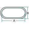 Galvanized chain 21 x 20 x 5 DIN 5685 PEWAG
