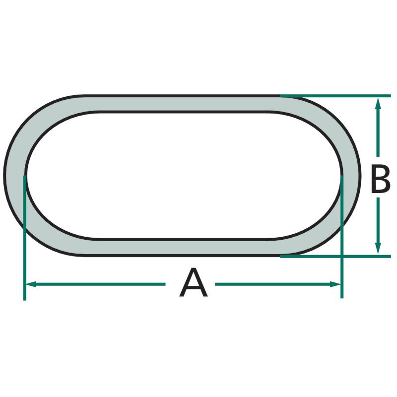 Galvanized chain 21 x 20 x 5 DIN 5685 PEWAG