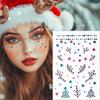 Christmas 3D Face Stickers with Design for Holiday Party Makeup