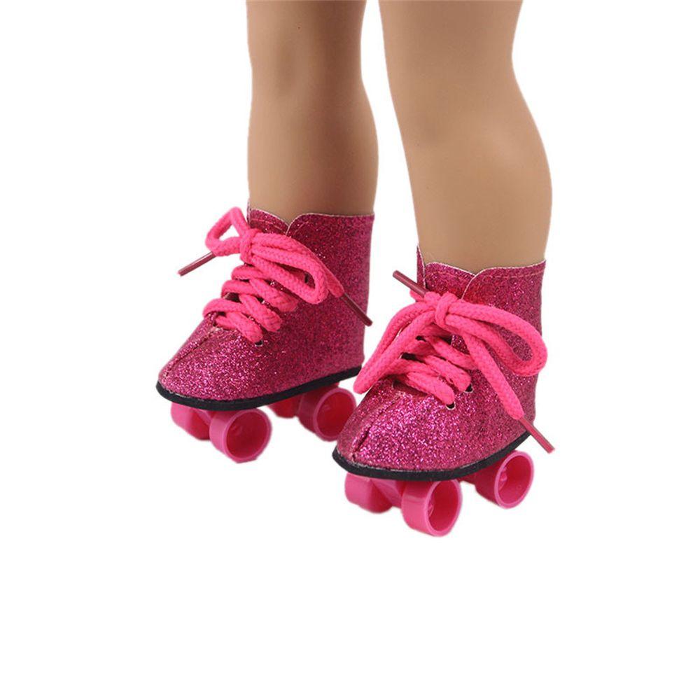 Doll Accessories Doll Skates Shoes Glitter Skating Shoes 18 Inches/43cm Doll Roller Skate Shoes