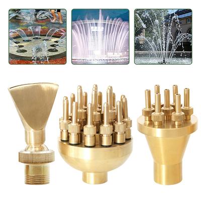 Brass Fountain Nozzles Internal Thread Firework Fountain Universal Direct Jet Nozzle Park Square Landscape Fountain Spinklers