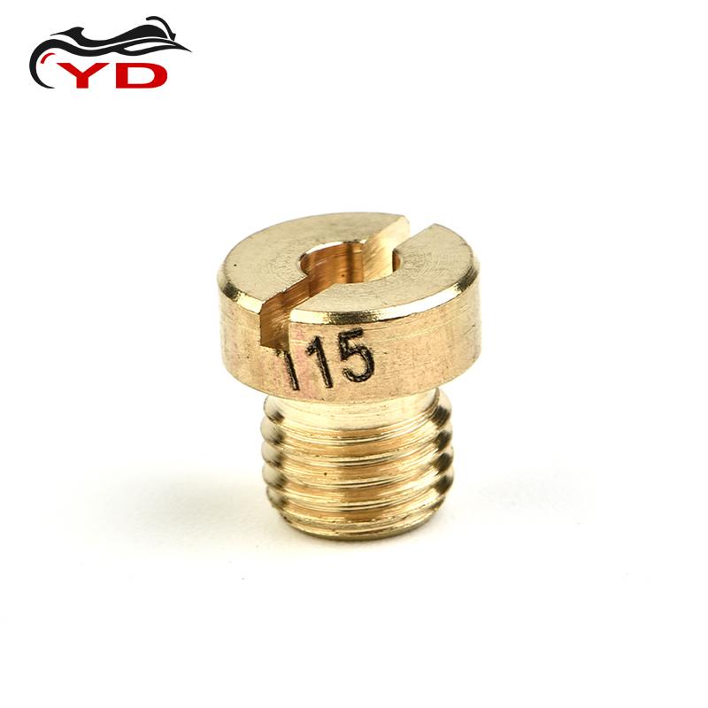 Pakket van 10 stuks Carburateur Hoofdsproeier M4 M5 5mm 6mm 8mm Schroefdraad voor DellOrto BGM Motoforce Carburateur Injector Mondstuk Maat 40-205